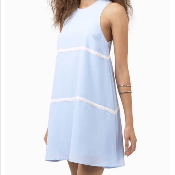 TOBI New Dawn Light Blue Sleeveless Mini Dress - Picture 2 of 13